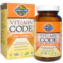 Garden of Life, Vitamin Code, Raw Vitamin C, 120 Vegan Caps
